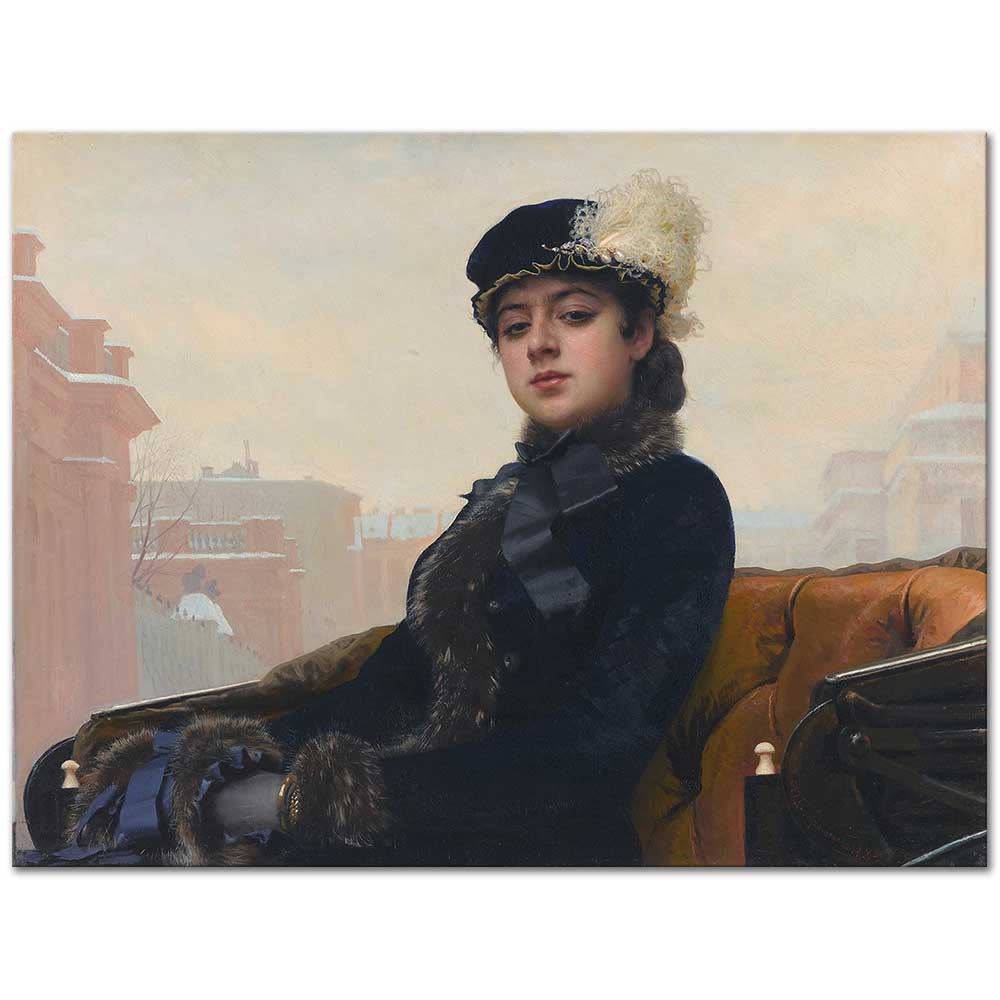 Ivan Kramskoy Bir Kadın Portresi Kanvas Tablo