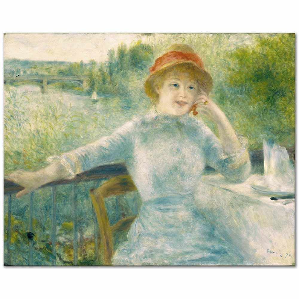 Pierre Auguste Renoir Alphonsine Fournaise'nin Portresi Kanvas Tablo