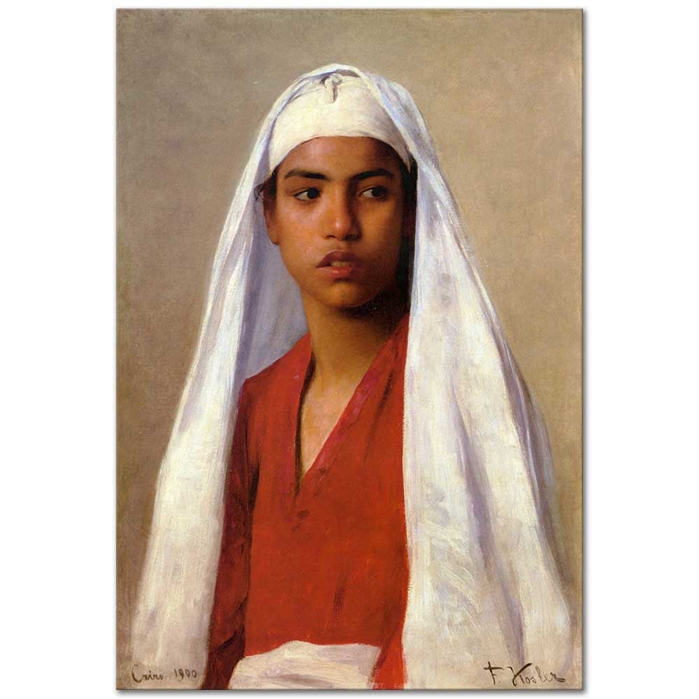 Portrait of Egyptian Girl by Franz Xaver Kosler