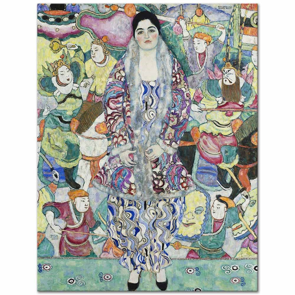 Gustav Klimt Friederike Maria Beer'in Portresi Kanvas Tablo