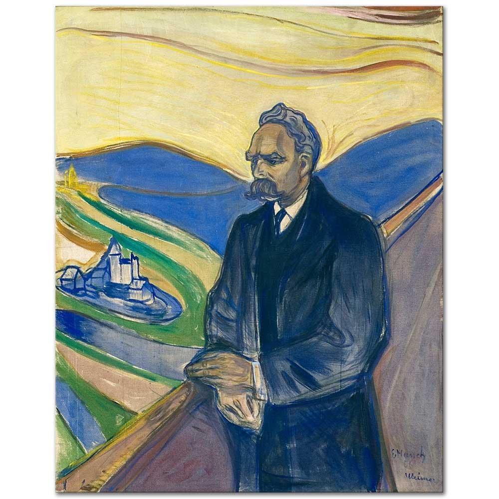 Portrait of Friedrich Nietzsche by Edvard Munch as Art Print