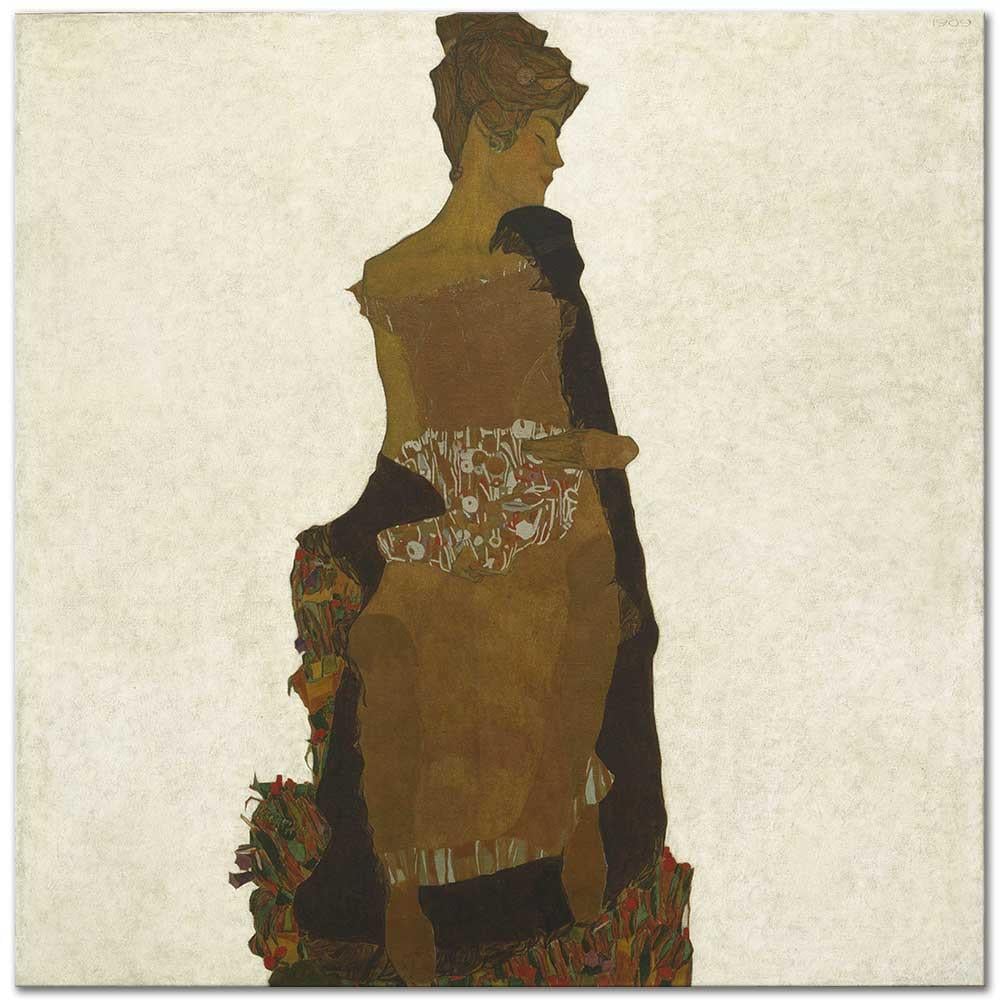 Egon Schiele Gerti Schiele'nin Portresi Kanvas Tablo