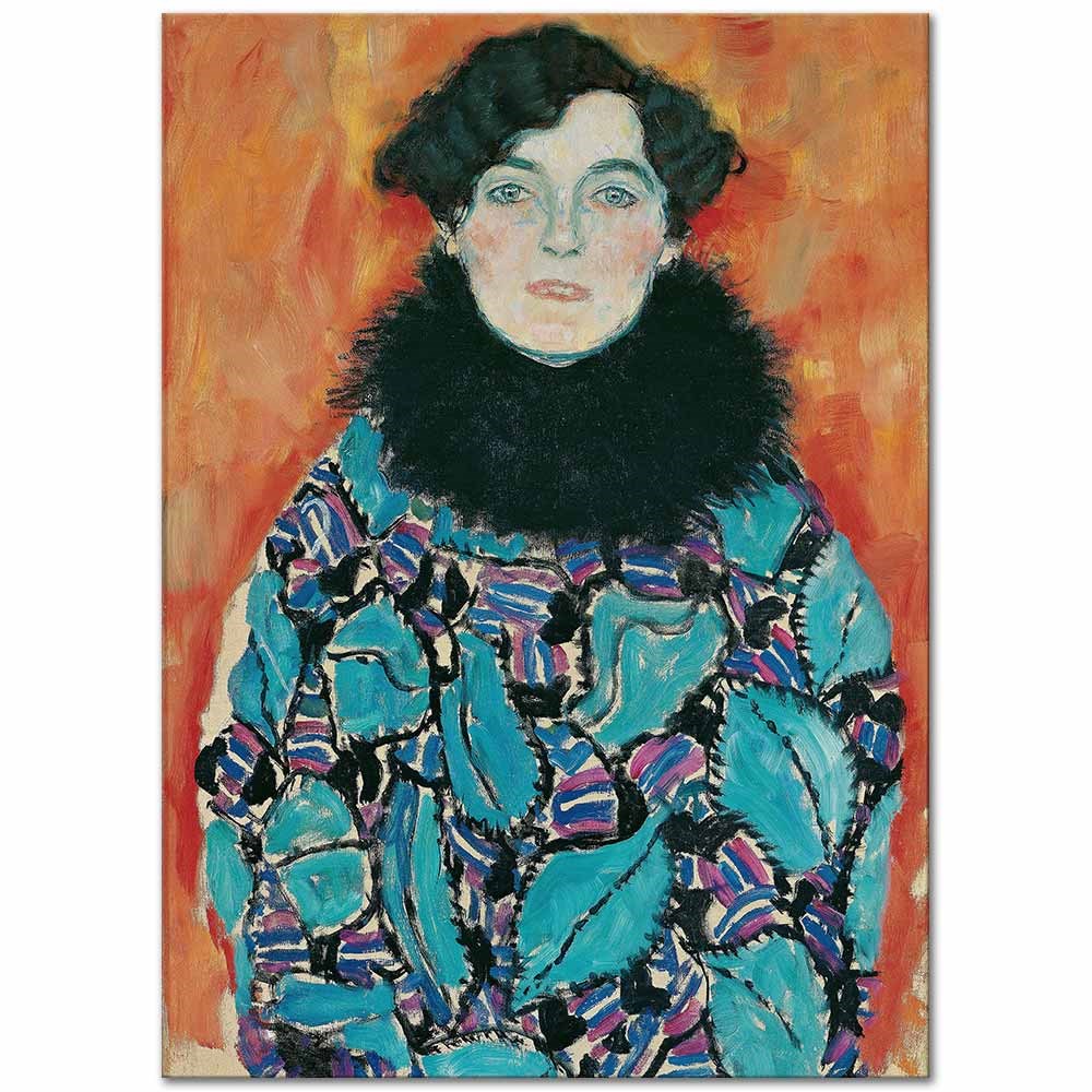 Portrait Of Johanna Staude by Gustav Klimt