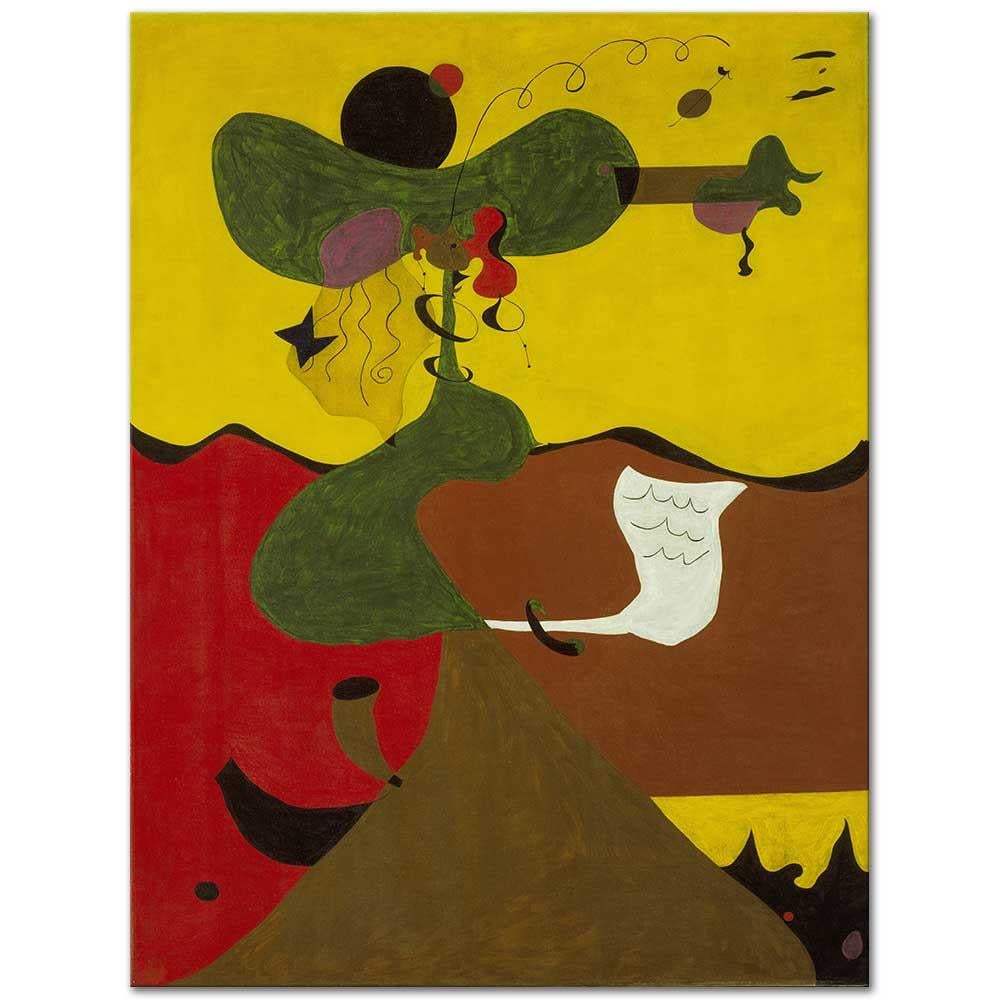 Portrait of Mistress Mills by Joan Miro as Art Print