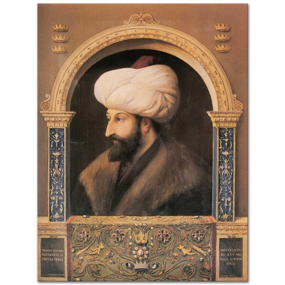 Fausto Zonaro Fatih Sultan Mehmet'in Portresi Kanvas Tablo