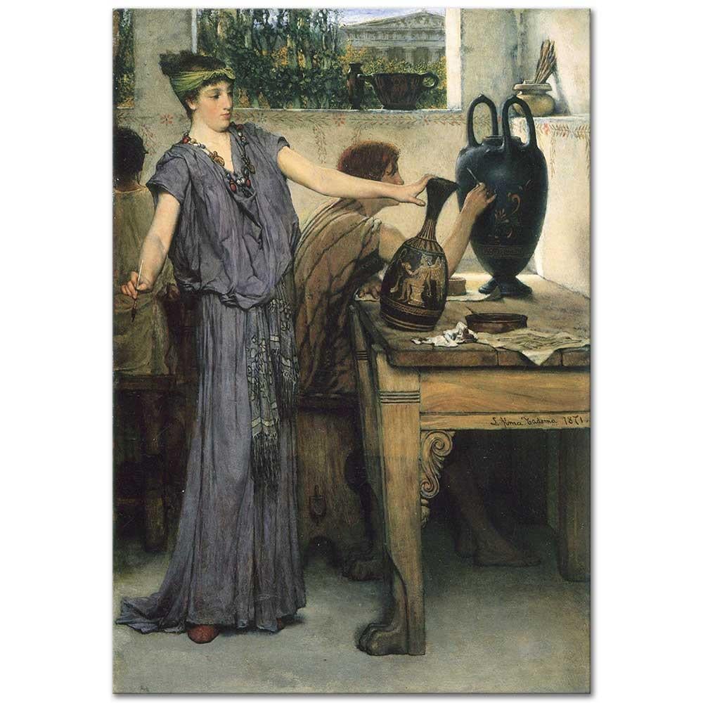 Pottery Painting by Sir Lawrence Alma Tadema as Art Print