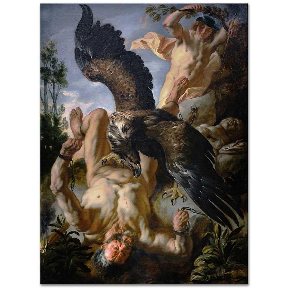 Jacob Jordaens Prometheus'un Zincirlenişi Kanvas Tablo