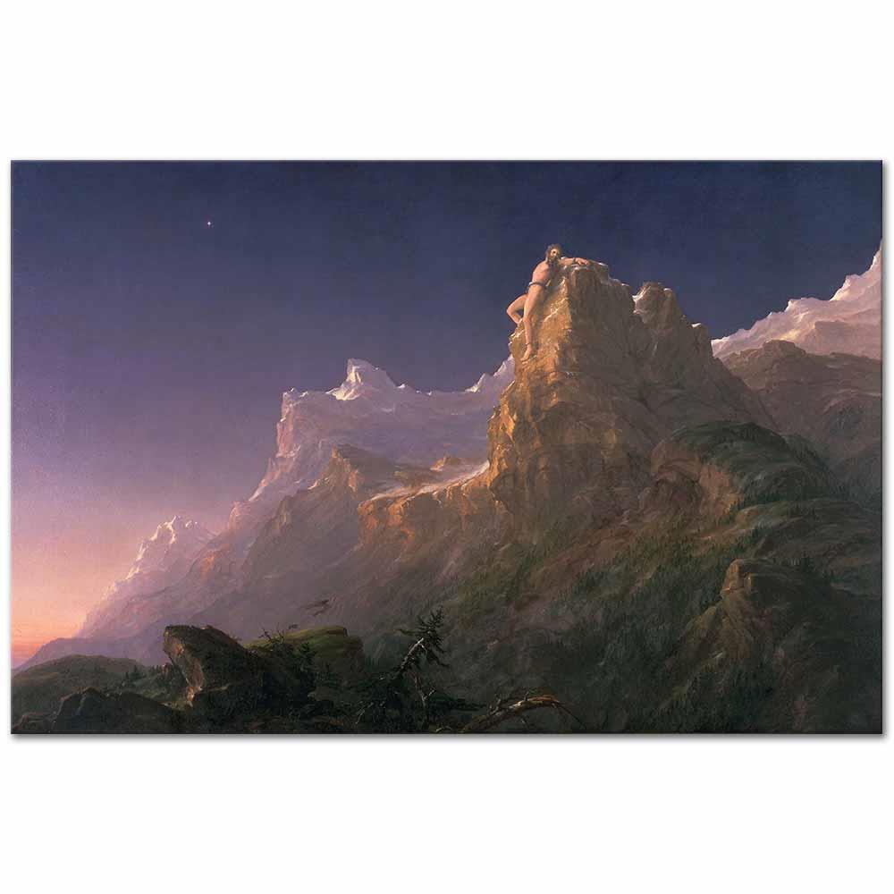 Thomas Cole Prometheus Kanvas Tablo