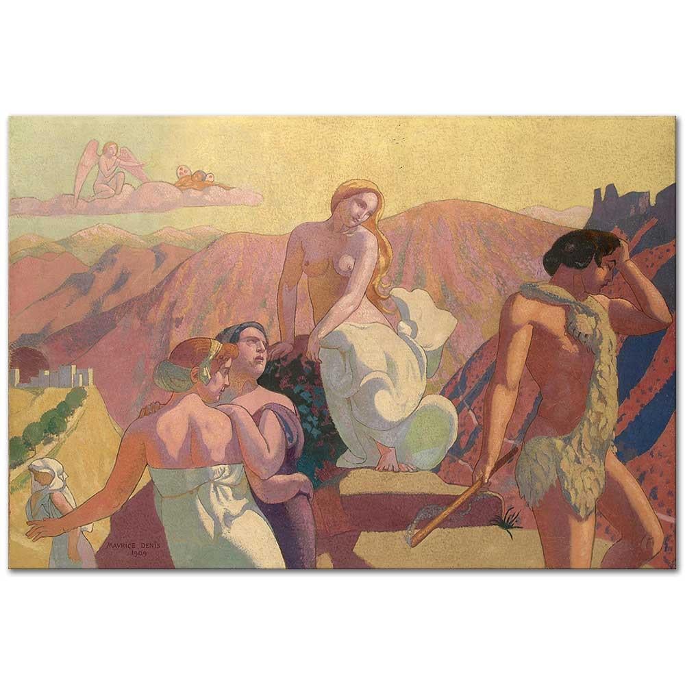 Maurice Denis Psyche'nin Ebeveynleri Tarafından Terk Edilişi Kanvas Tablo