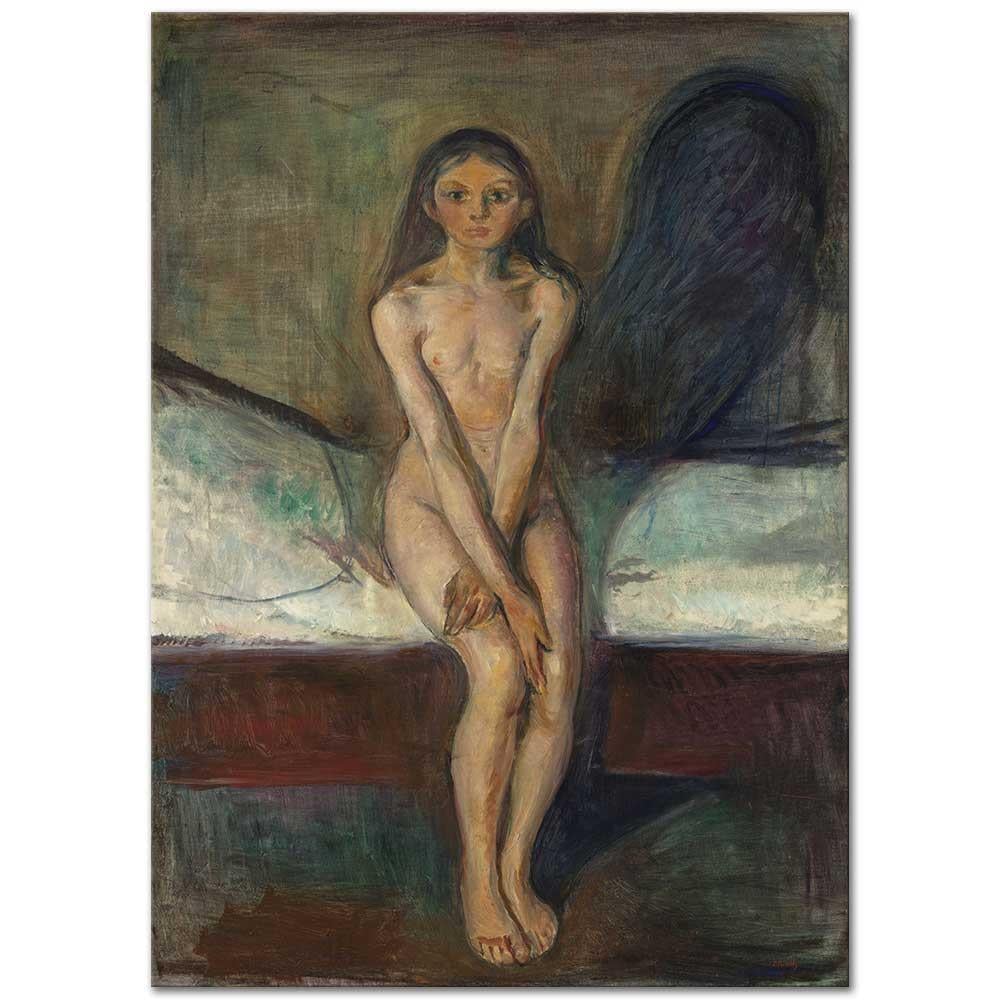 Puberty by Edvard Munch as Art Print