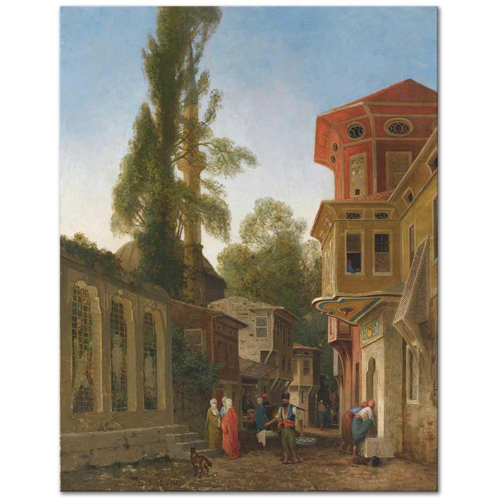 Germain Fabius Brest Bir İstanbul Sokağı Kanvas Tablo