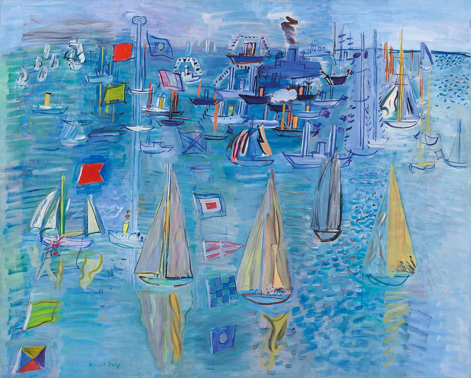 Raoul Dufy Yelkenliler Kanvas Tablo
