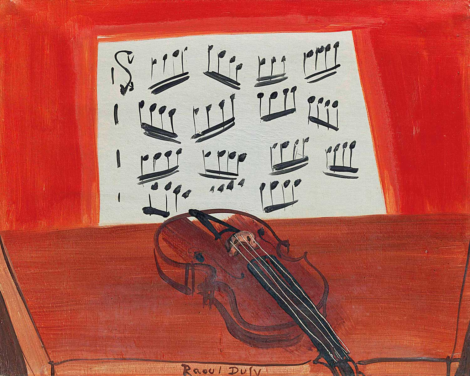 The Violin by Raoul Dufy