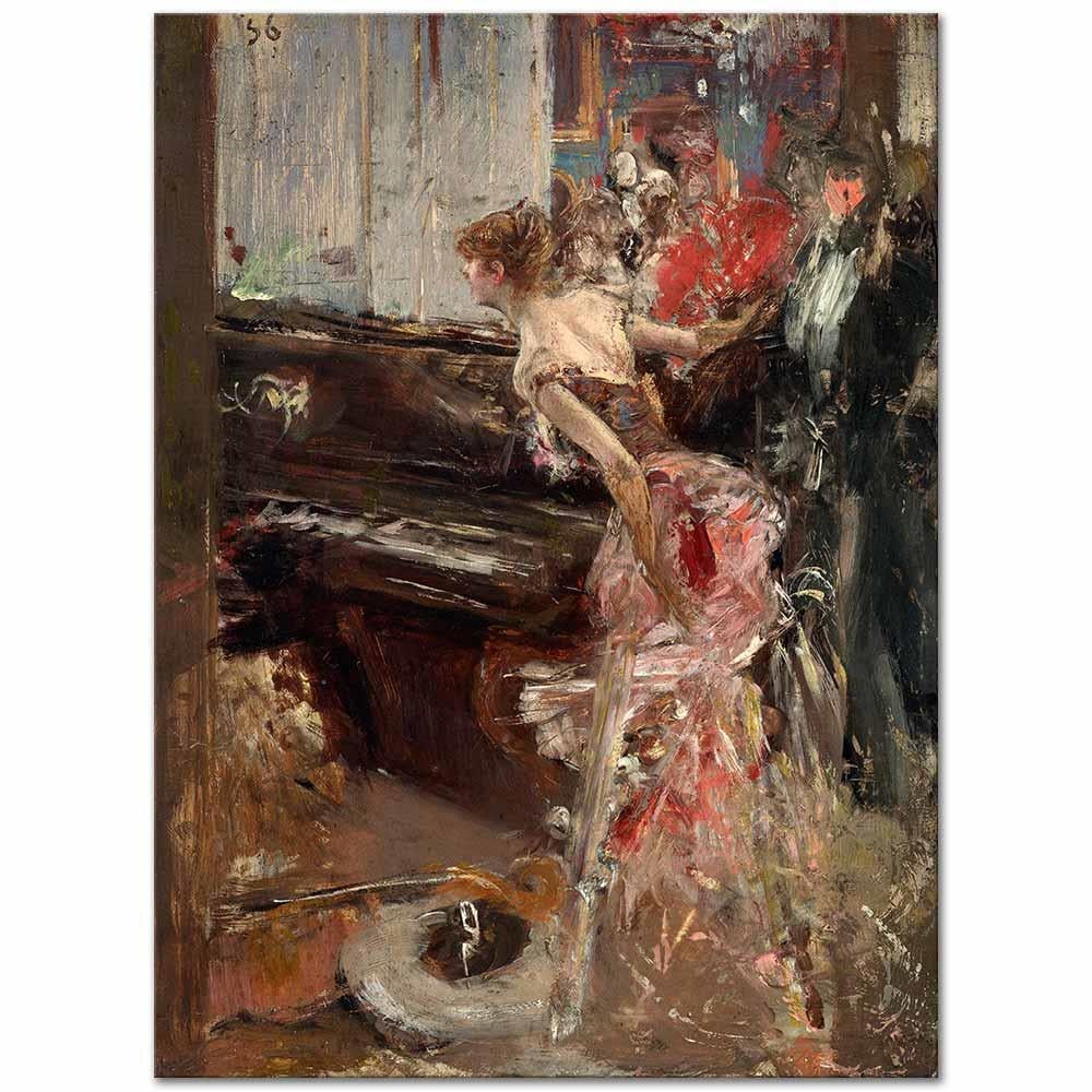 Giovanni Boldini Resital Kanvas Tablo