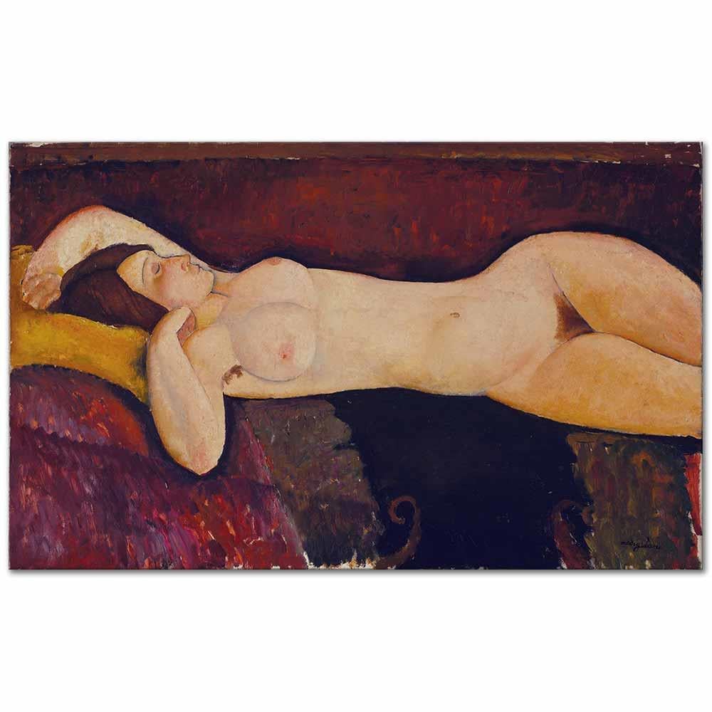 Reclining Nude by Amedeo Modigliani as Art Print