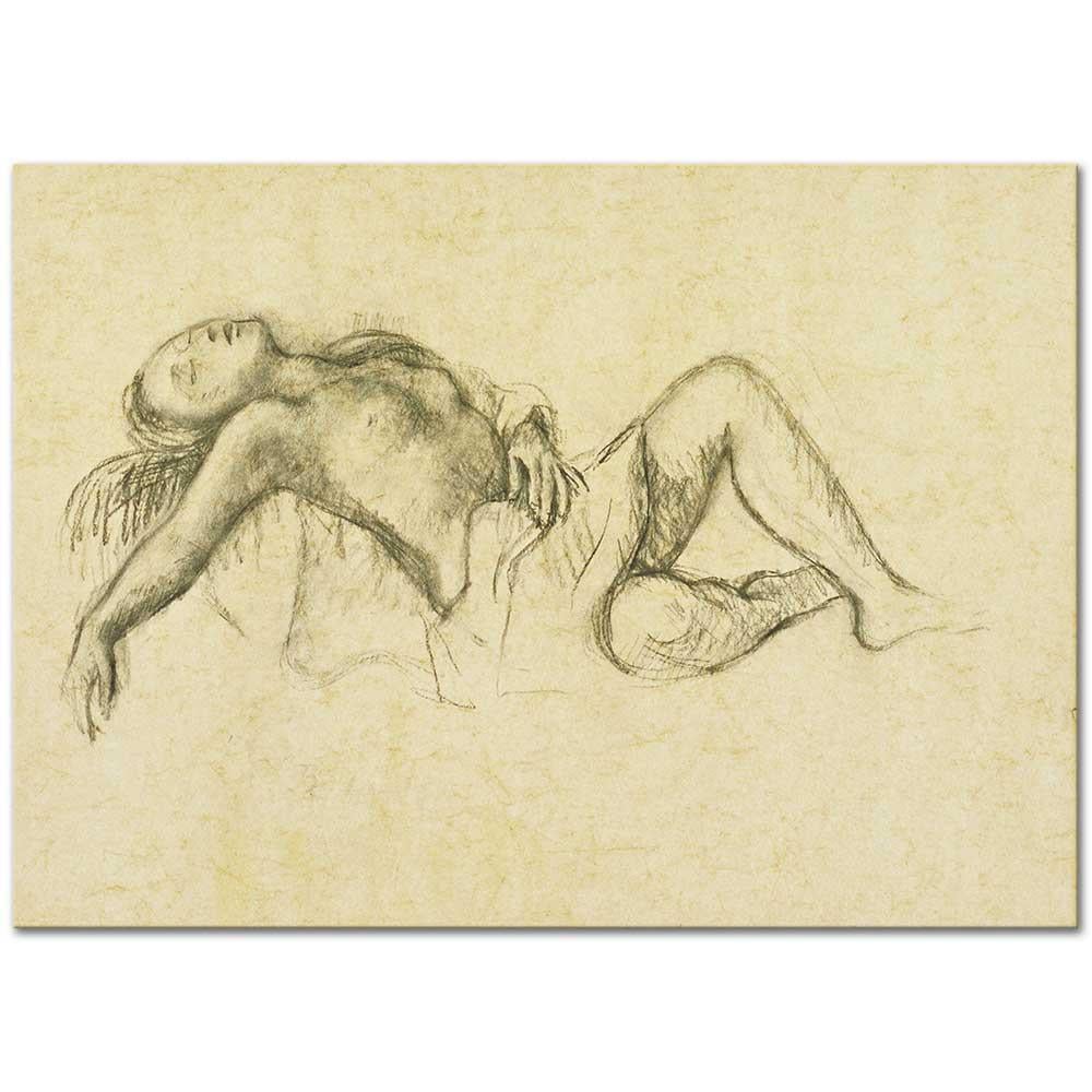 Reclining Nude by Balthus as Art Print