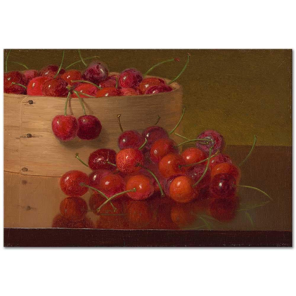 Robert Spear Dunning Kırmızı Kirazlar Kanvas Tablo