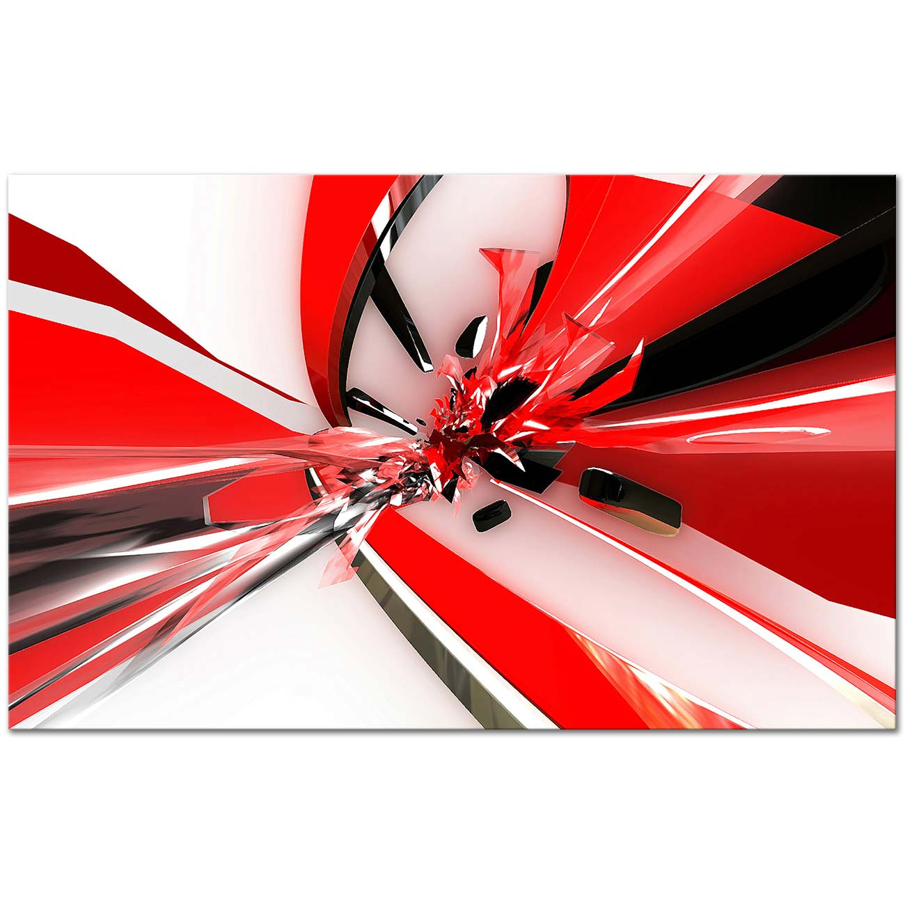 Red Collision Art Print