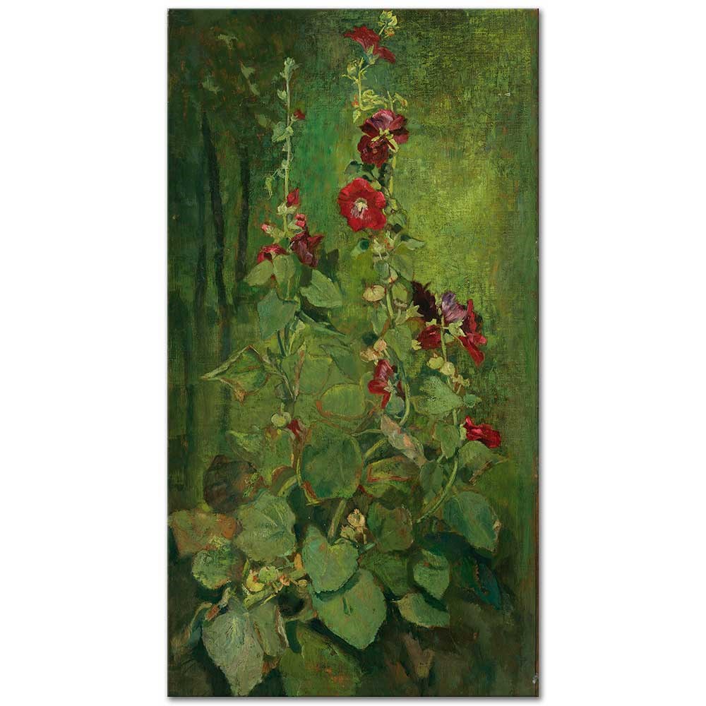 John La Farge Kırmızı Gülhatmiler Kanvas Tablo