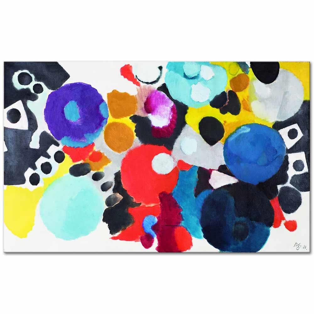 Red in Center by Ernst Wilhelm Nay as Art Print