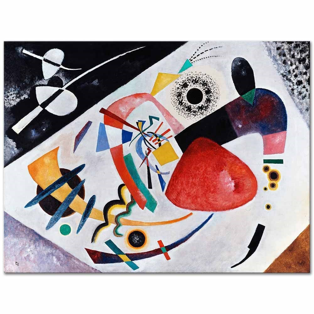Wassily Kandinsky Kırmızı Spot 02 Kanvas Tablo