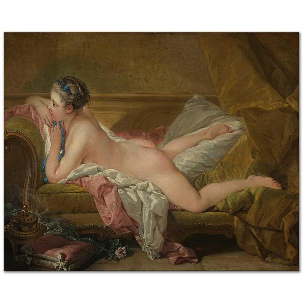 Resting Girl by François Boucher as Art Print