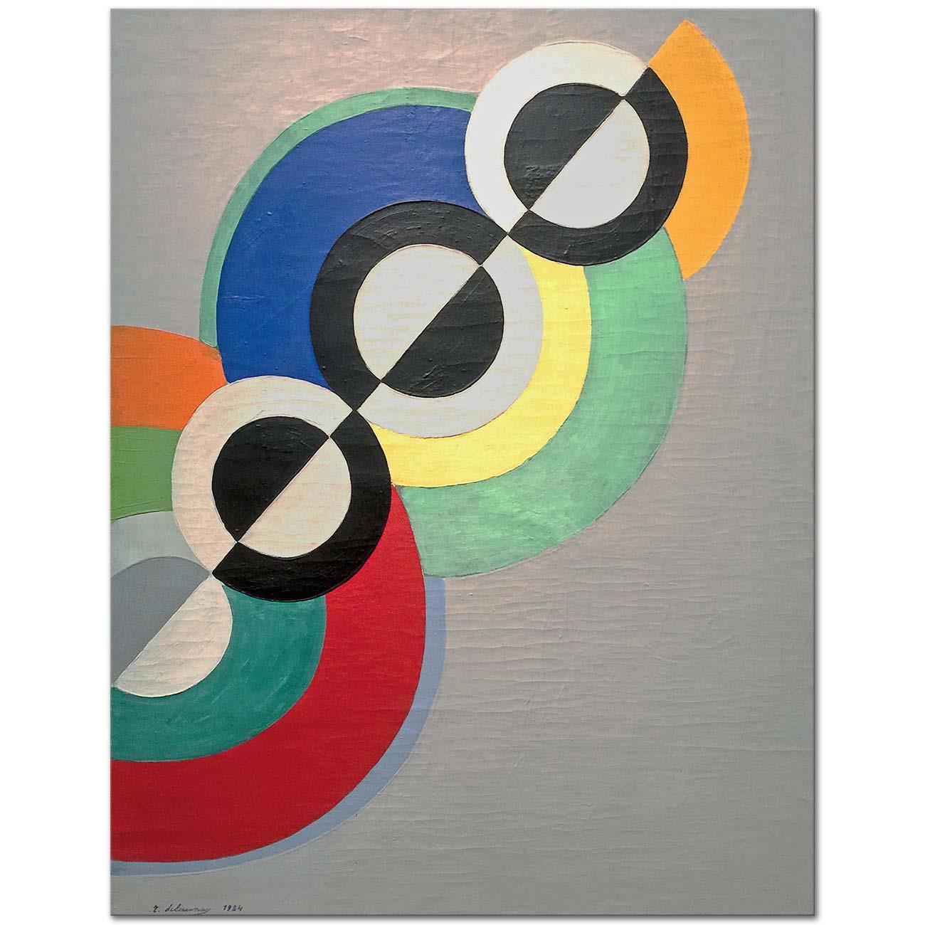 Robert Delaunay Ritimler Kanvas Tablo