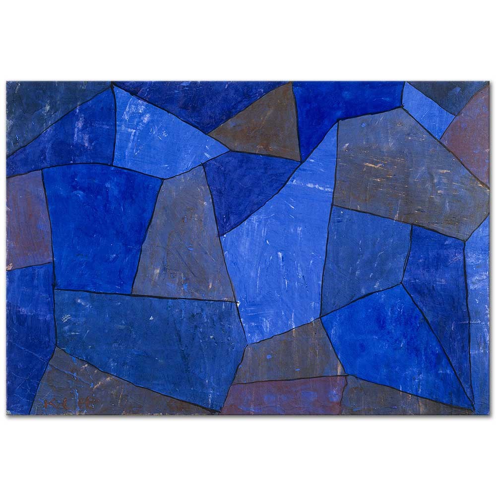 Paul Klee Gece Vakti Kayalıklar Kanvas Tablo