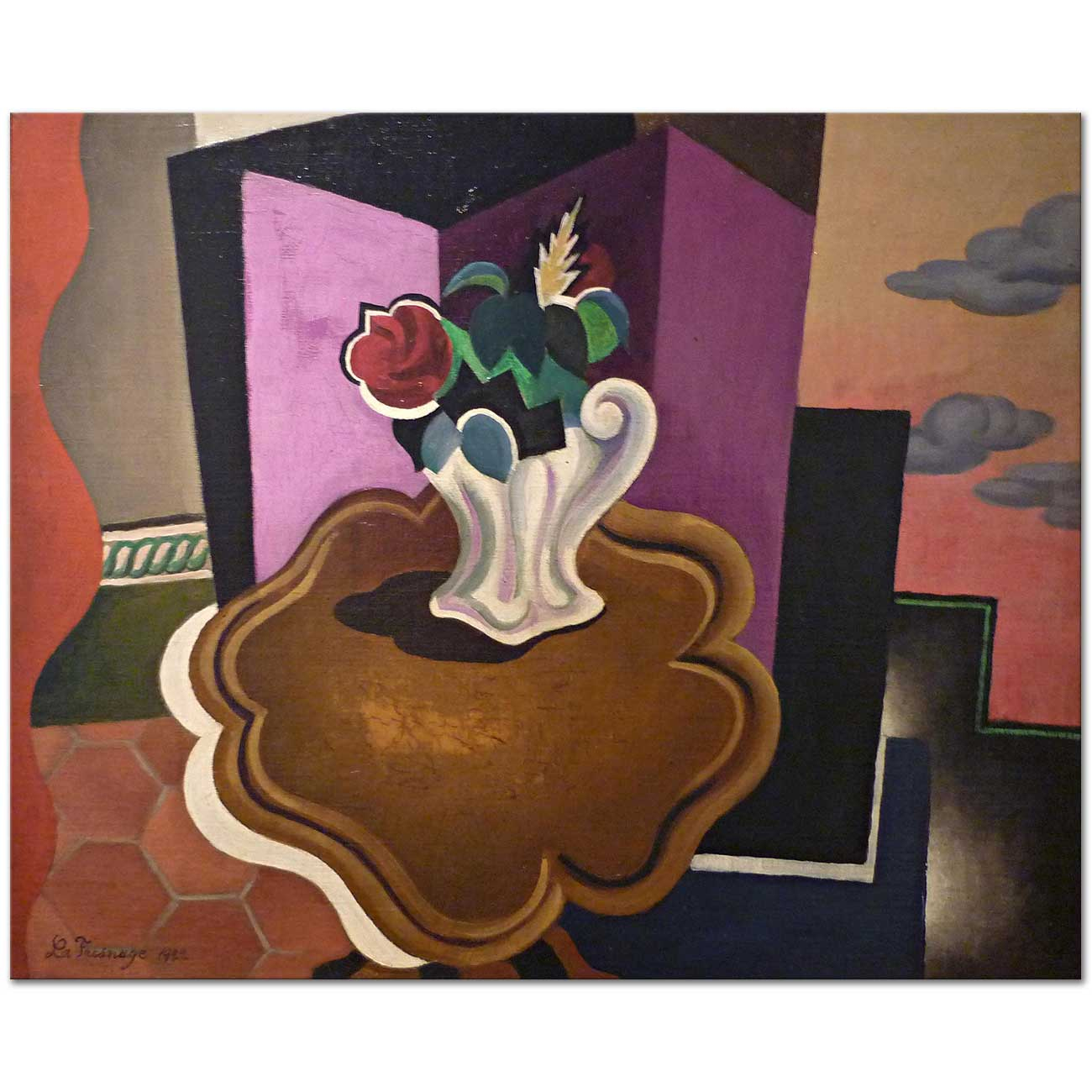 Roger de la Fresnaye Louis Philippe'in Masası Kanvas Tablo