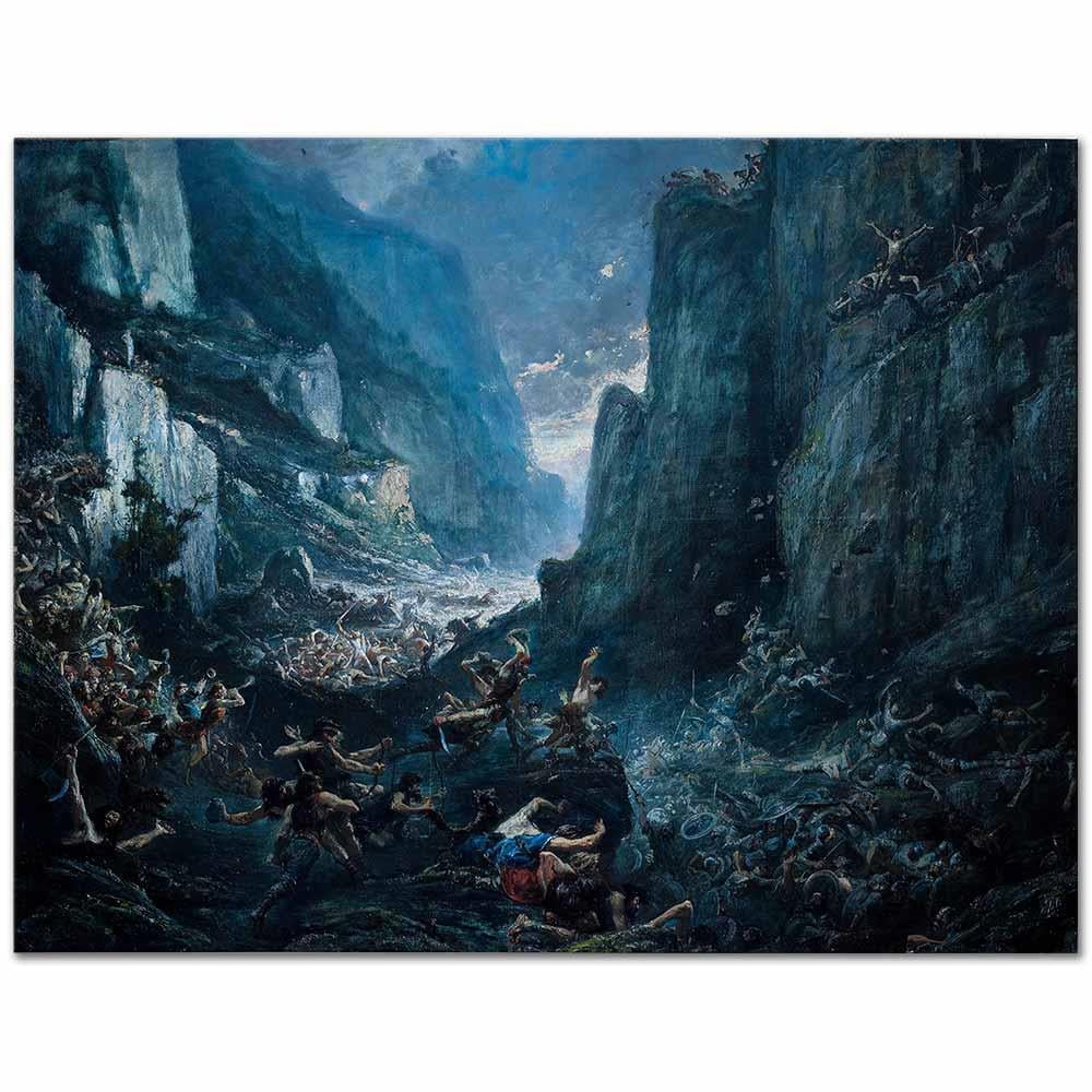 Gustave Dore Roncevaux Savaşı Kanvas Tablo