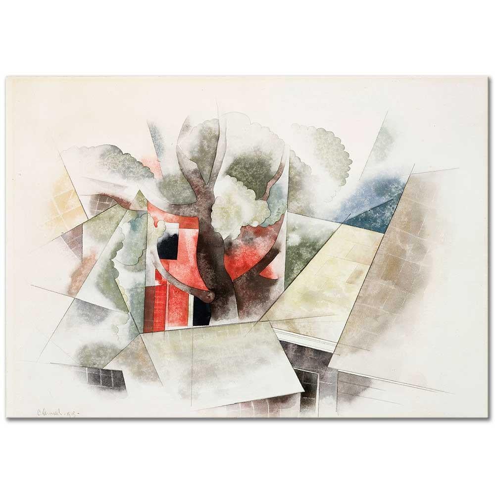 Charles Demuth Çatılar ve Fantezi Kanvas Tablo