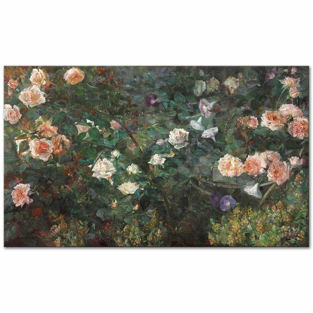 Maria Oakey Dewing Gül Bahçesi Kanvas Tablo