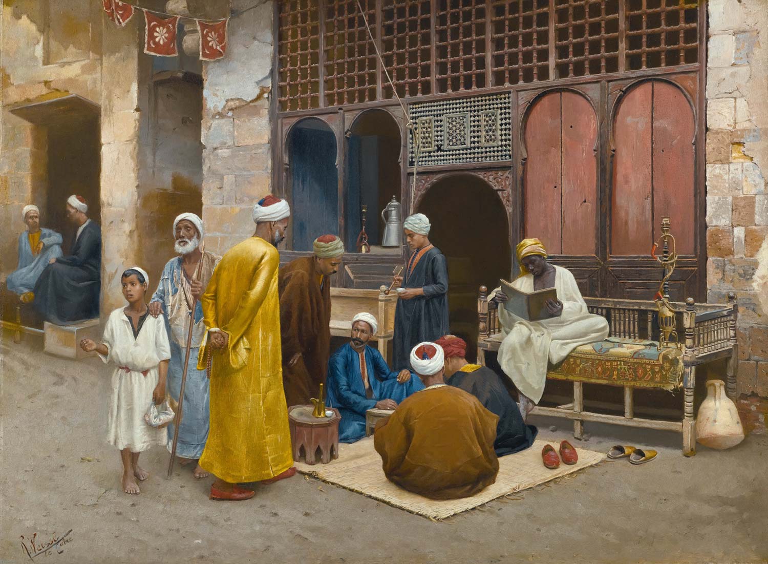 The Dice Players by Rudolf Weisse