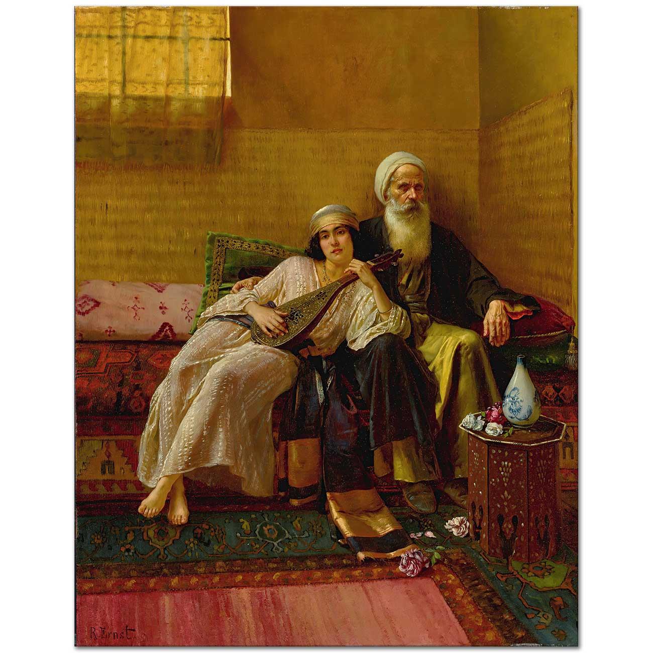 Rudolph Ernst Müzisyen Kanvas Tablo