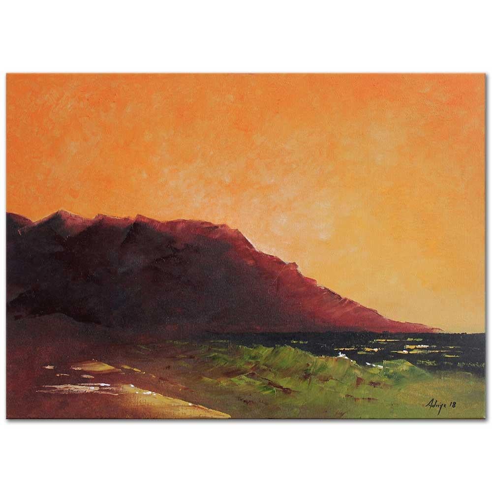 Sunset on the Beach Oil Painting