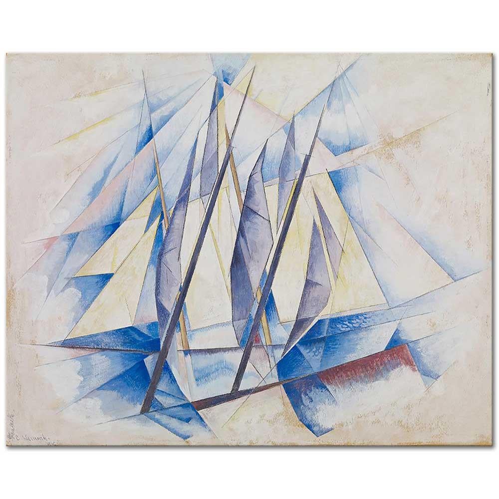 Charles Demuth Yelkenli İki Açıdan Kanvas Tablo