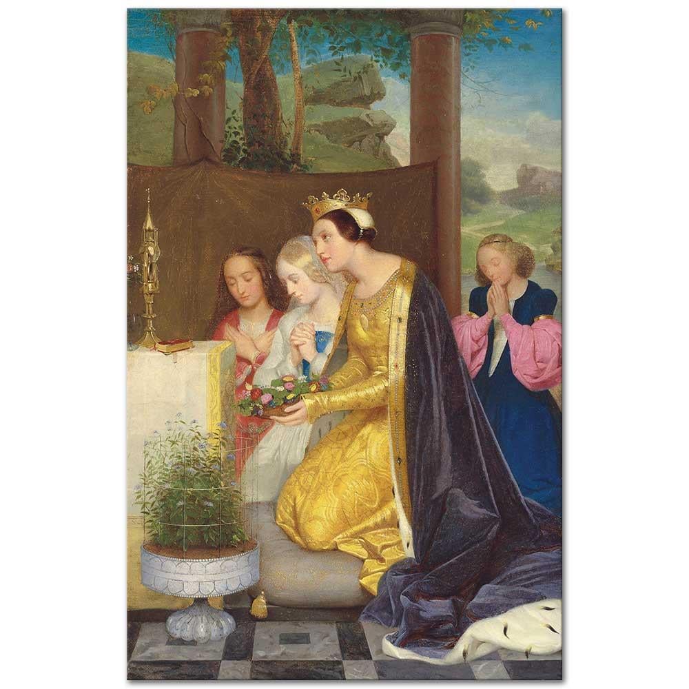 Paul Delaroche Macar Kraliçesi Sainte Amelie Kanvas Tablo