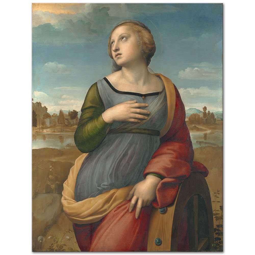 Raphael Azize Katharina Alexandria Kanvas Tablo