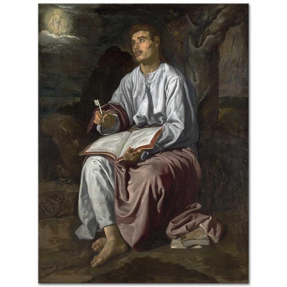 Saint John the Evangelist on the Island of Patmosn by Diego Velazquez