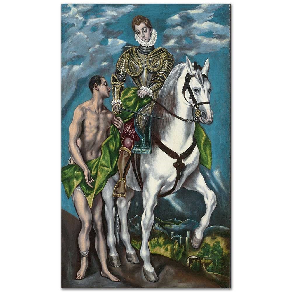Saint Martin and the Beggar by El Greco as Fine Art Print
