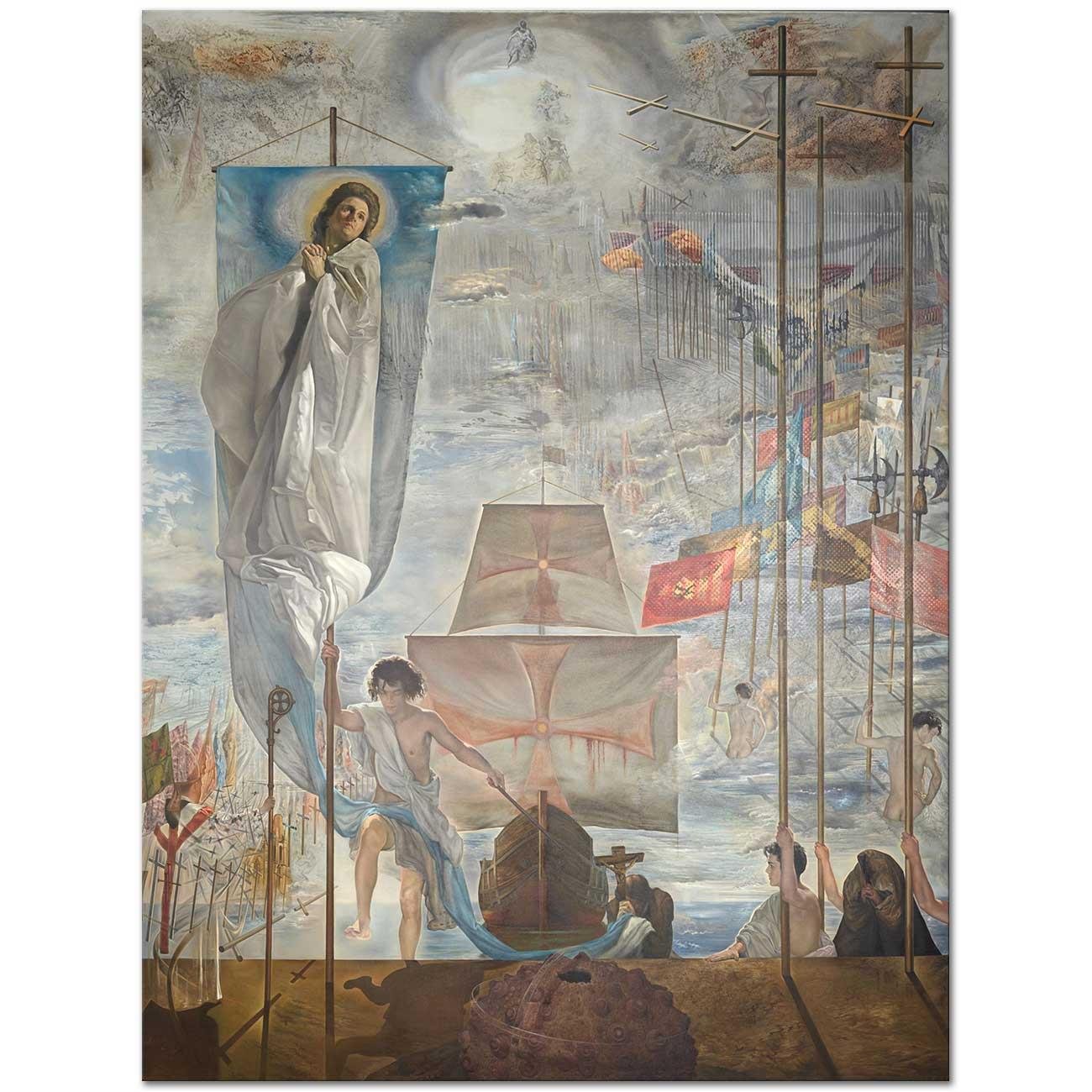 Salvador Dali Kristof Kolomb'un Amerikayı Keşfi Kanvas Tablo