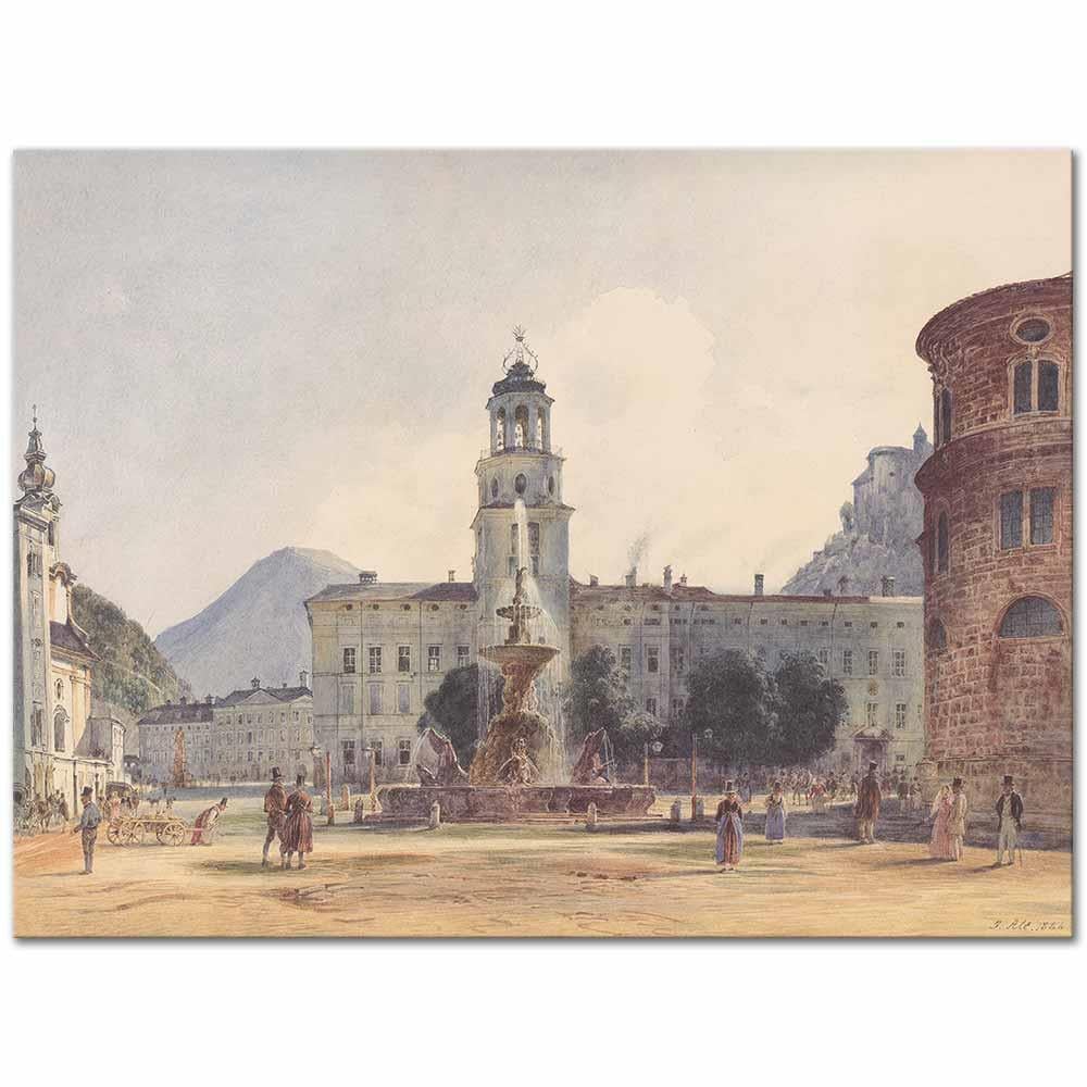 Jakob Alt Salzburg Kanvas Tablo