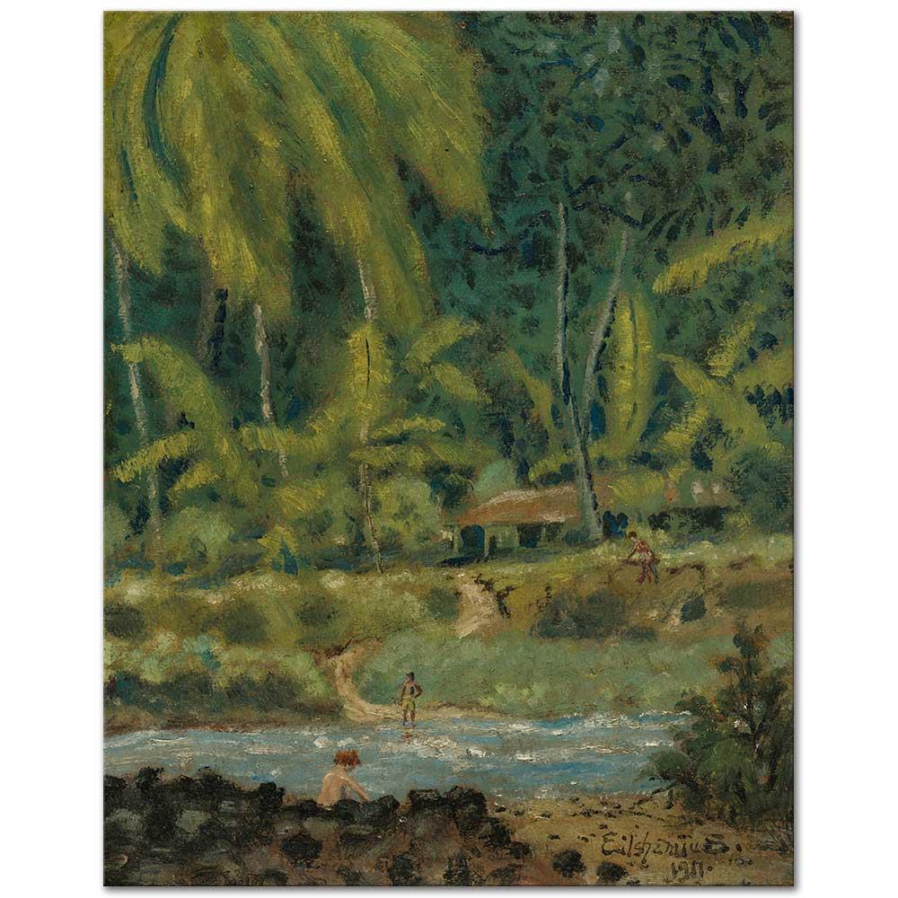 Louis Michel Eilshemius Samoa Kanvas Tablo