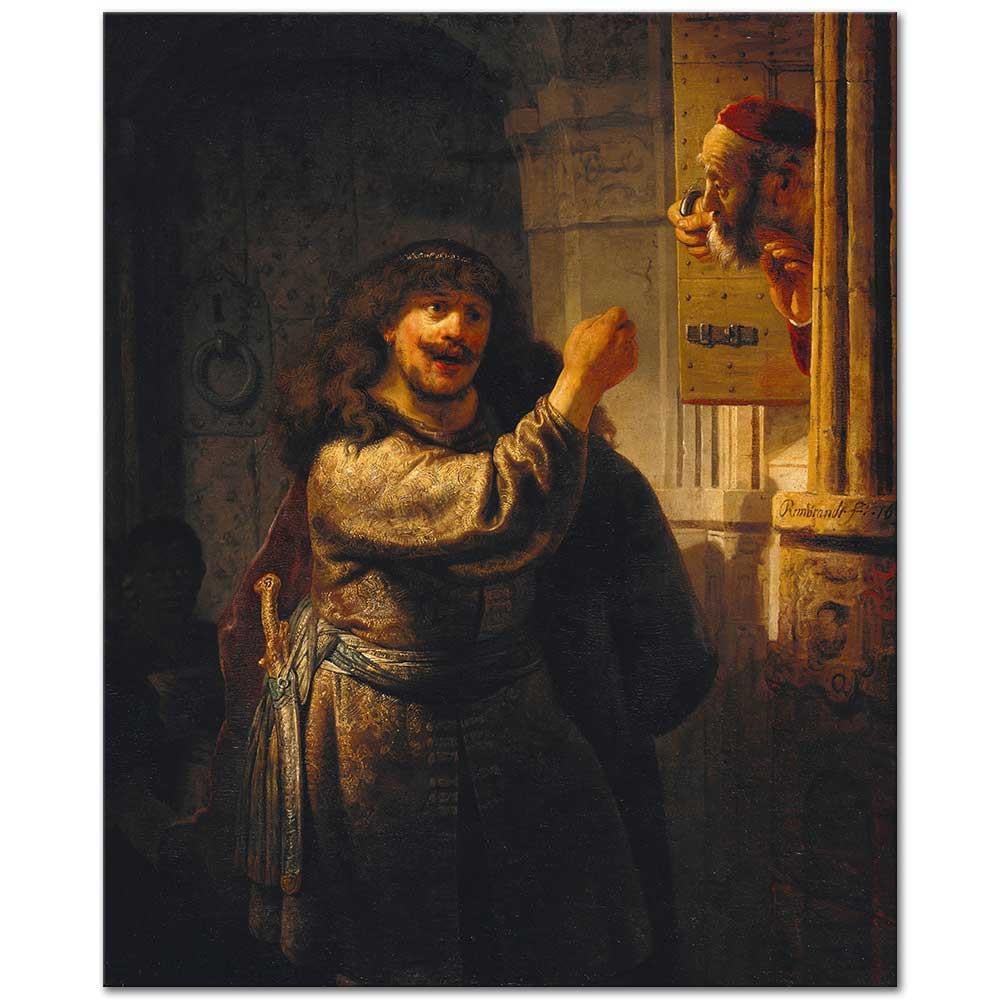 Samson Threatening His Father-in-Law by Rembrandt van Rijn