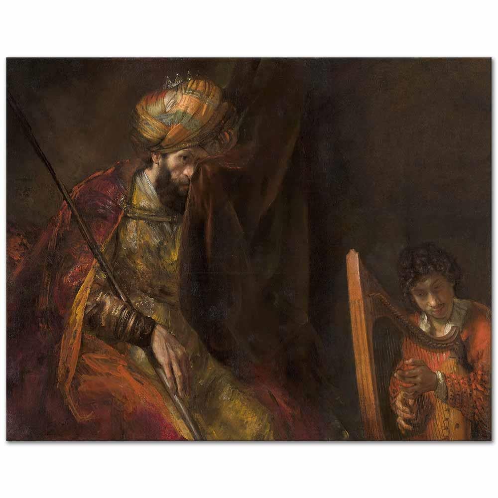 Saul and David by Rembrandt van Rijn as Art Print