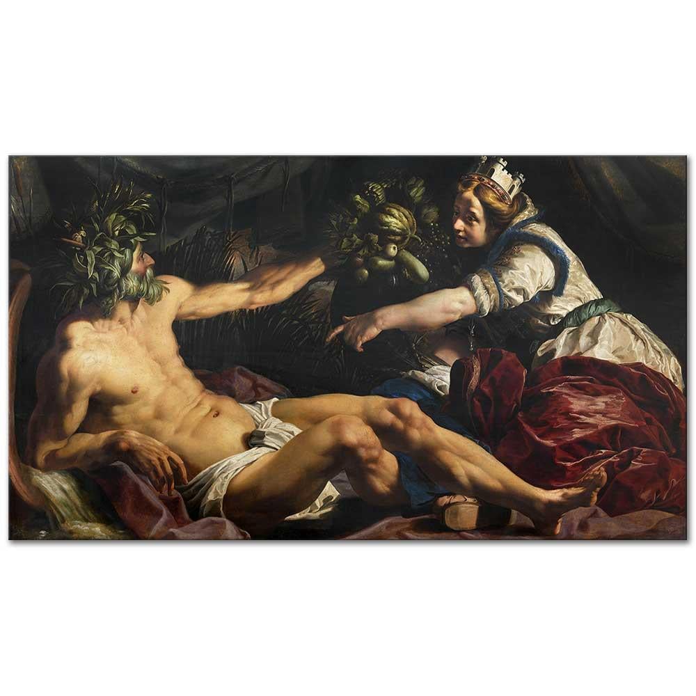 Abraham Janssens Scaldis ve Antwerpia Kanvas Tablo