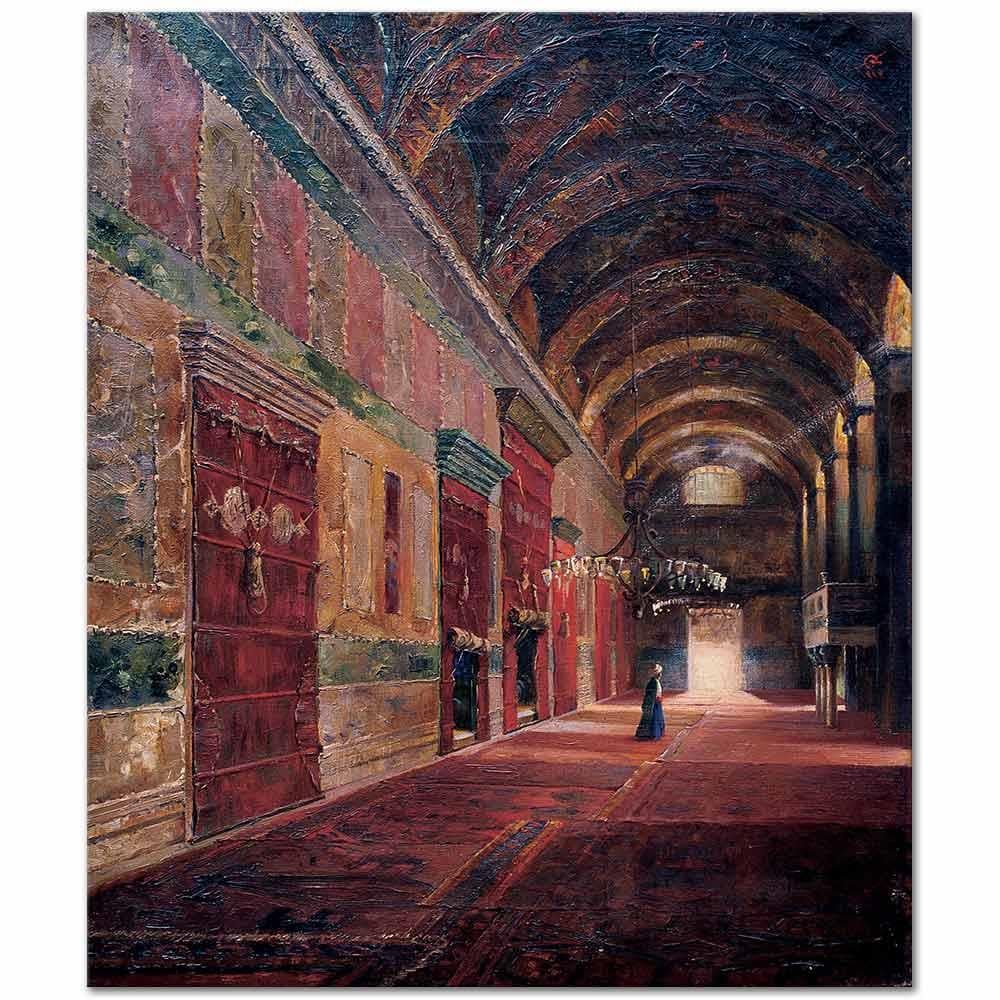 Şevket Dağ Cami İçi Manzarası Kanvas Tablo