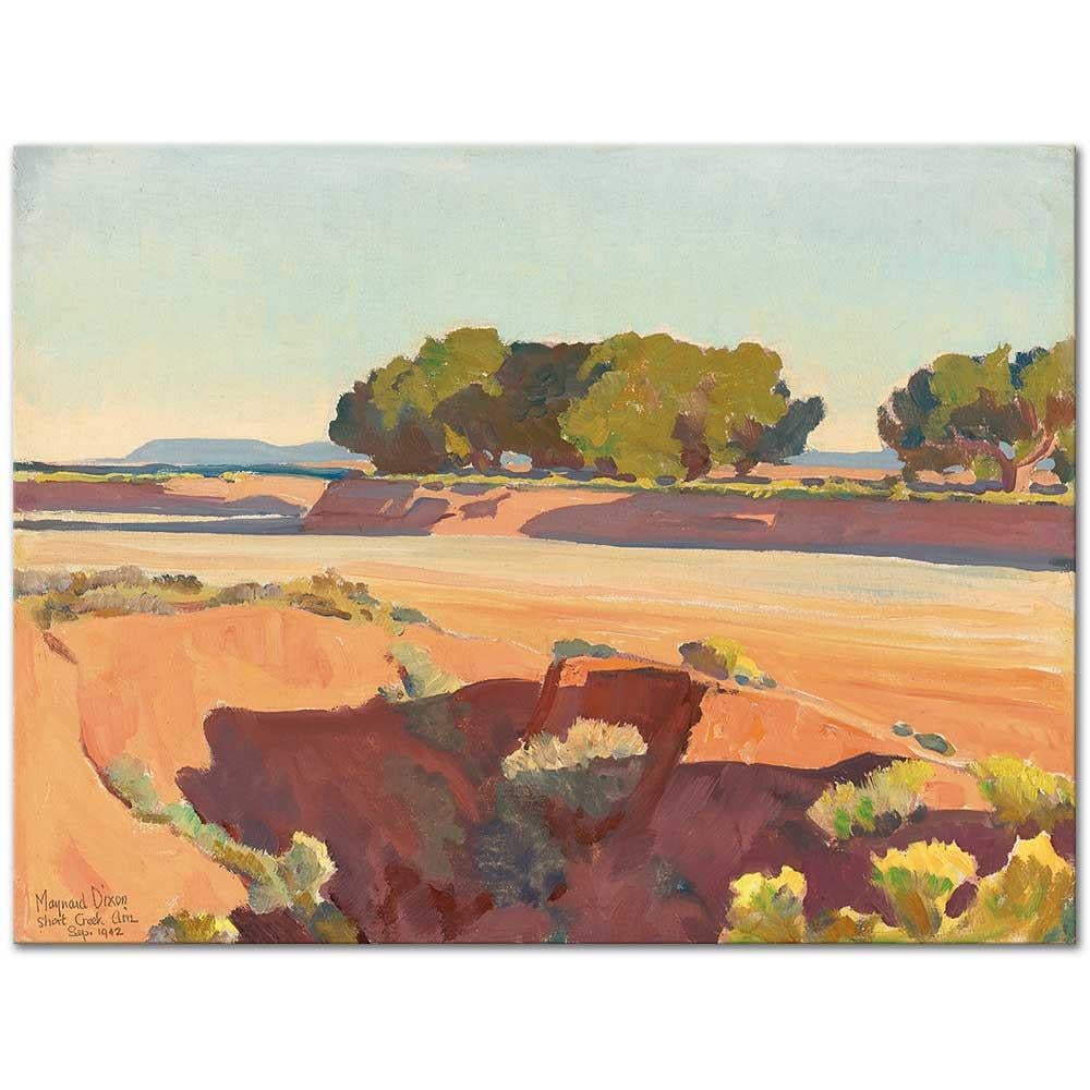 Shadows on Short Creek by Maynard Dixon as Art Print
