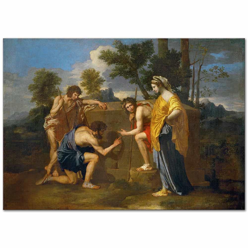 Shepherds in Arcadia by Nicolas Poussin as Art Print