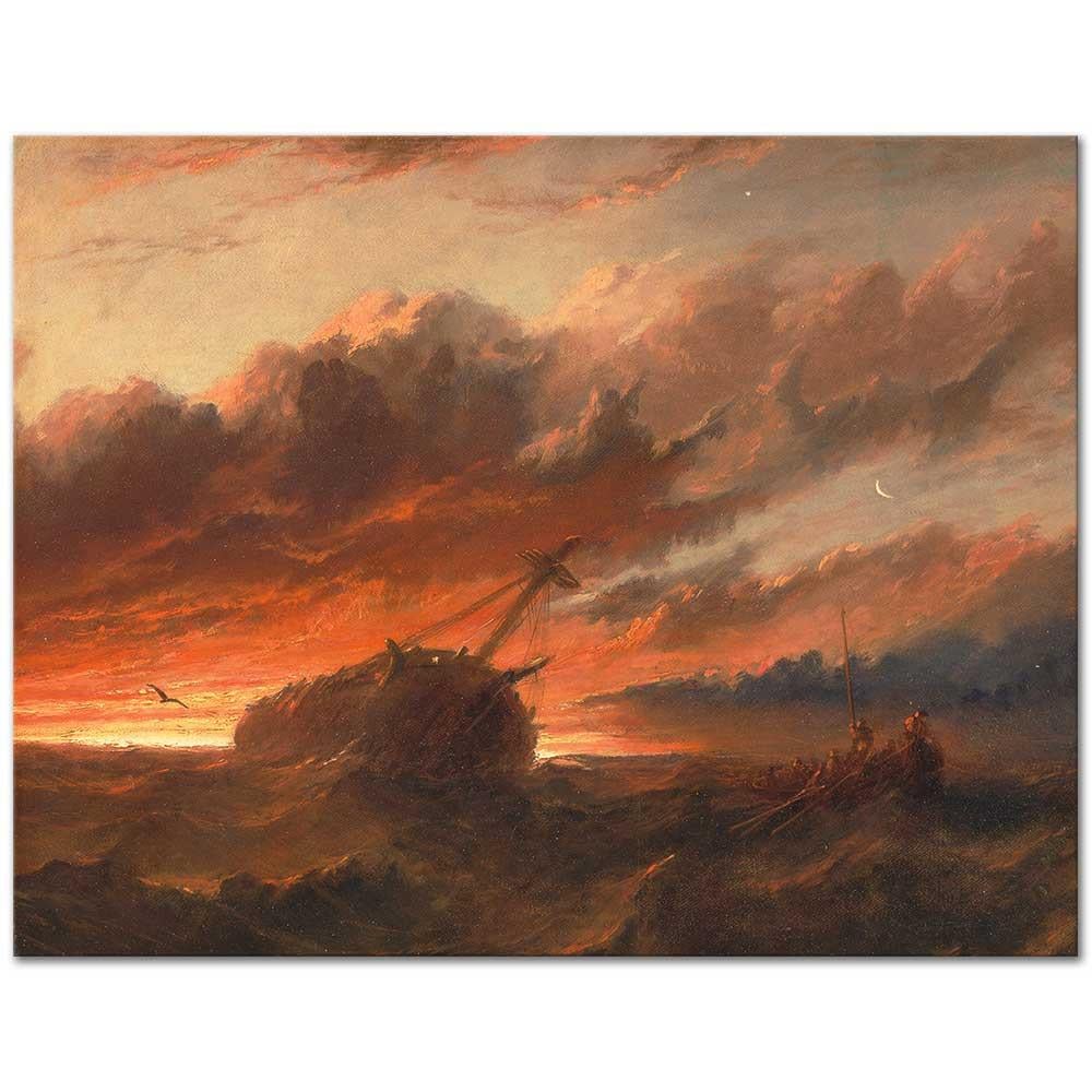 Francis Danby Gemi Kazası Kanvas Tablo